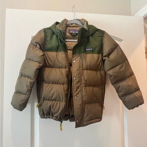 Patagonia Kids' Green two tone Puffer Jacket